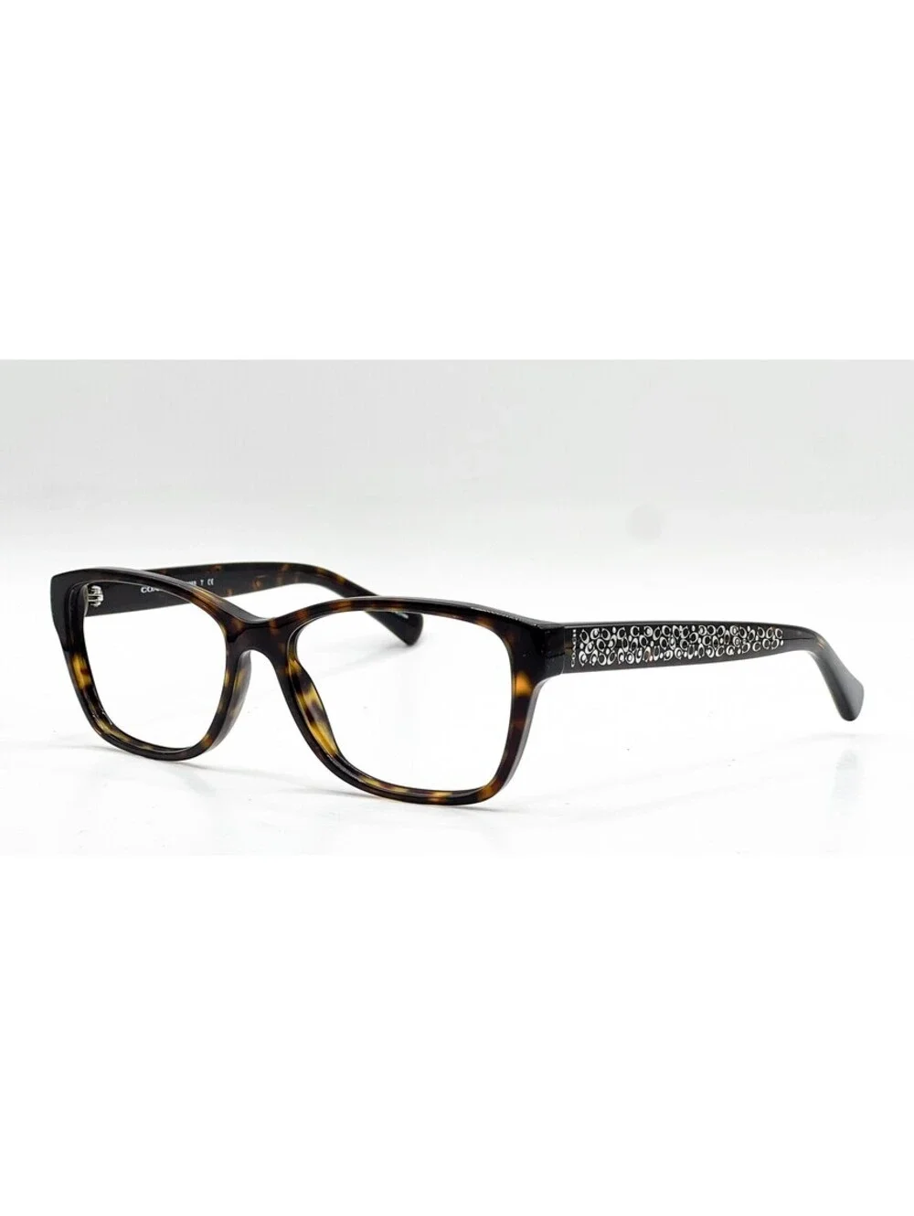 Coach HC 6068 5120 Dark Tortoise Rectangle Authentic Eyeglass Frames 54-16